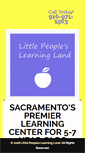 Mobile Screenshot of littlepeopleslearningland.com